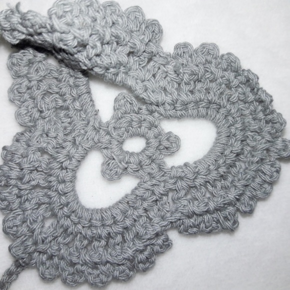 PAIR Gray Handmade Barefoot Anklet Sandals - Picture 2 of 3